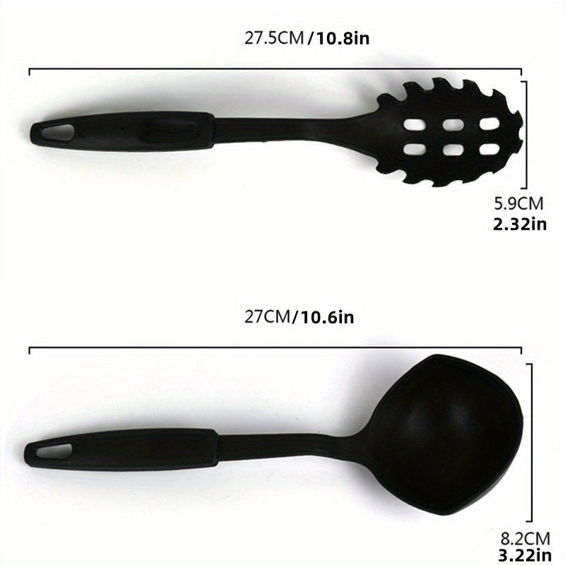 Juego de 6 utensilios de cocina herramientas de cocina espátula cuchara cucharón cucharas ranuradas