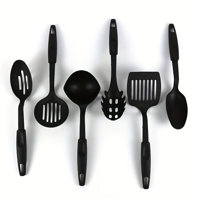 Juego de 6 utensilios de cocina herramientas de cocina espátula cuchara cucharón cucharas ranuradas