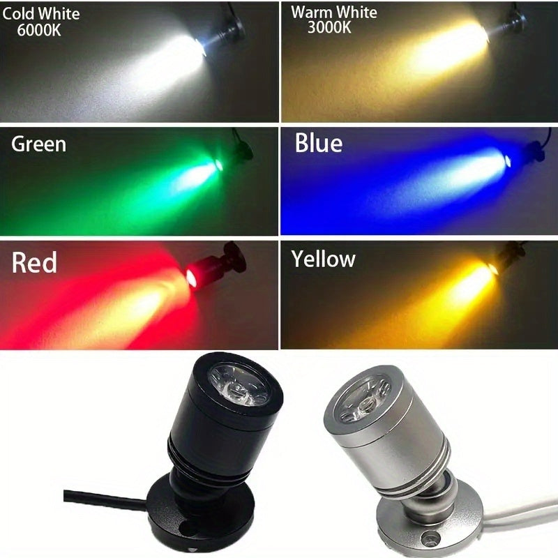 Mini Aluminum LED Spotlight 5V with 149.96cm Cable for Display and Cabinet Lighting