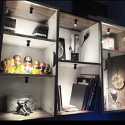 Mini Aluminum LED Spotlight 5V with 149.96cm Cable for Display and Cabinet Lighting