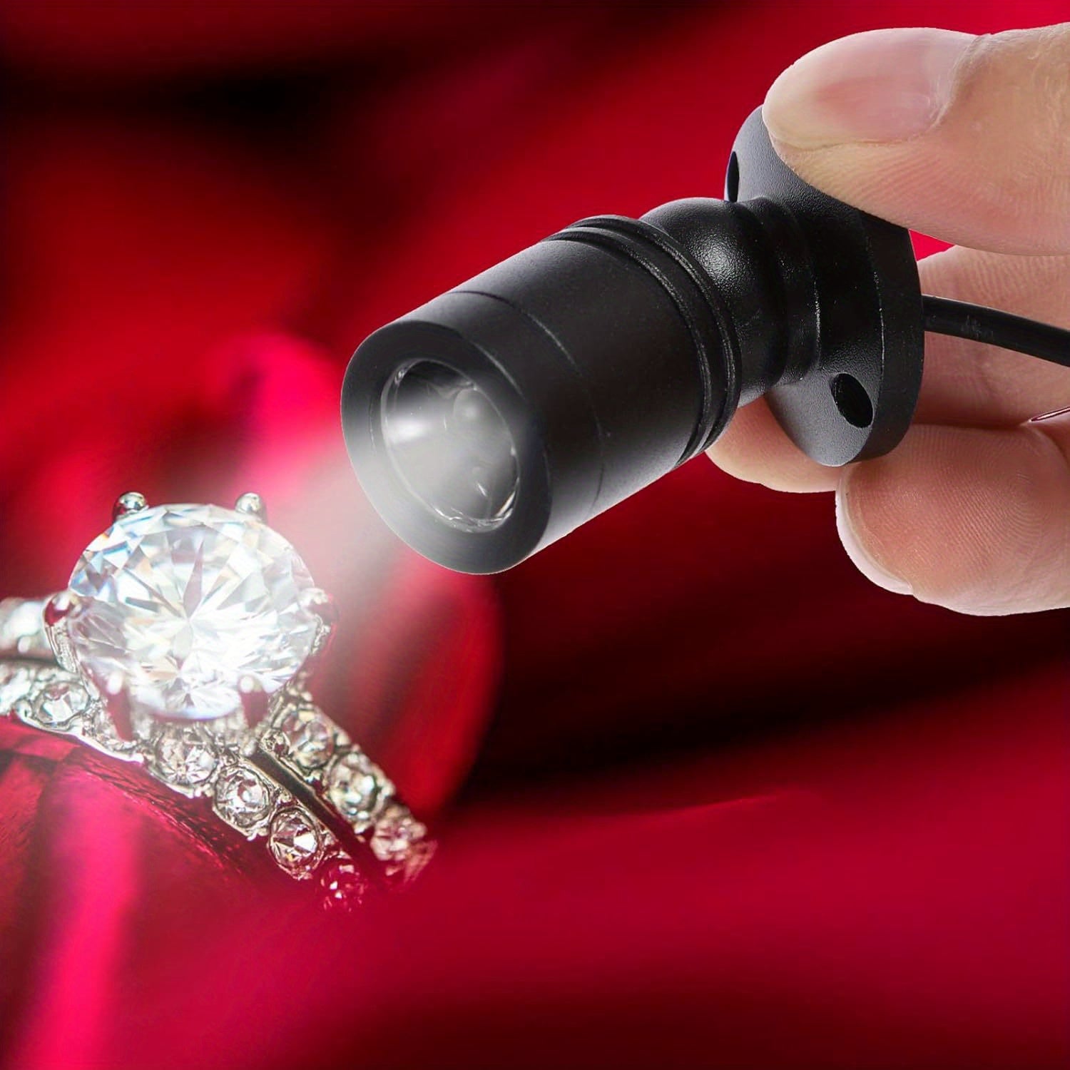 Mini Aluminum LED Spotlight 5V with 149.96cm Cable for Display and Cabinet Lighting