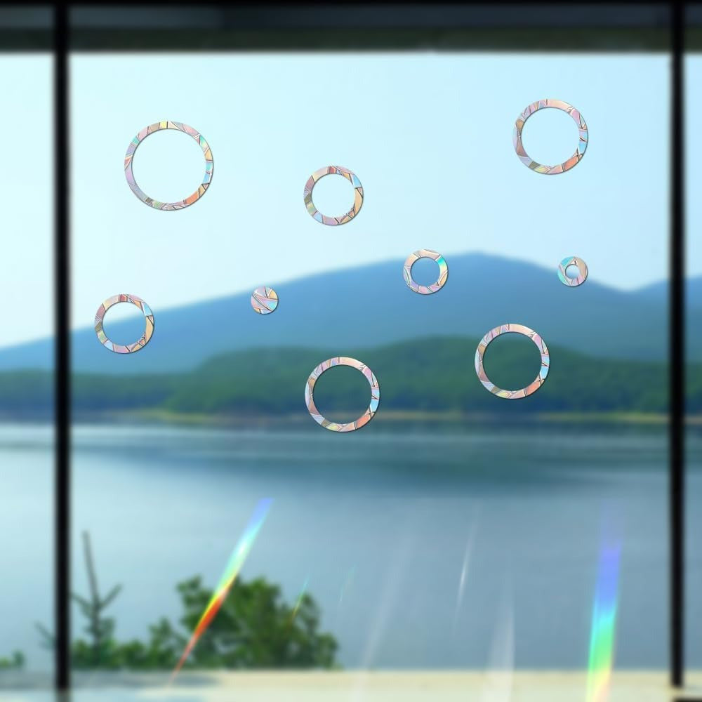 Set of 16 Bird Collision Window Clings Glass Door Stickers Home Decoration