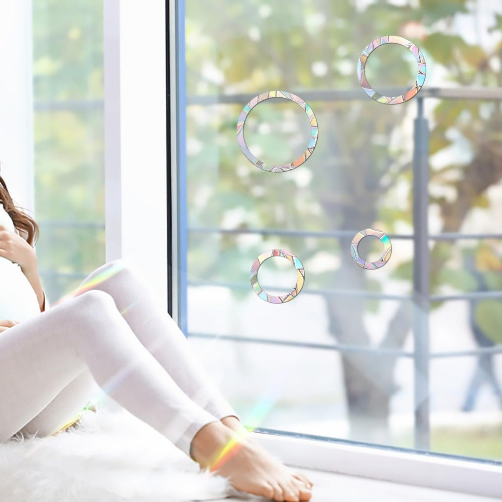 Set of 16 Bird Collision Window Clings Glass Door Stickers Home Decoration