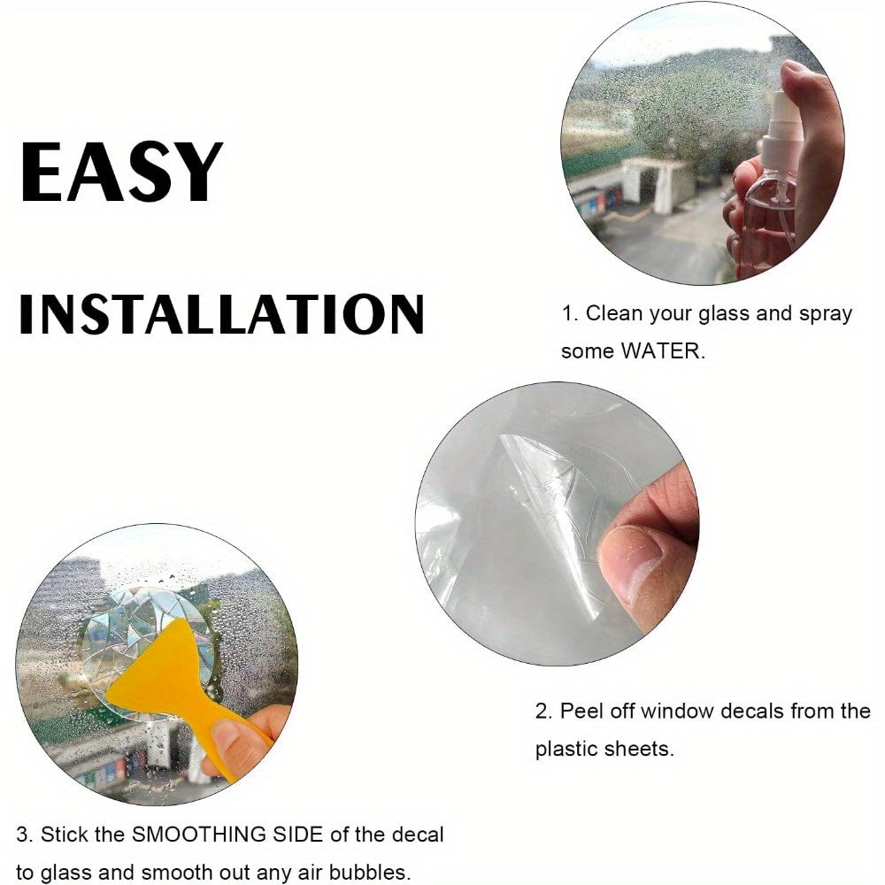 Set of 16 Bird Collision Window Clings Glass Door Stickers Home Decoration