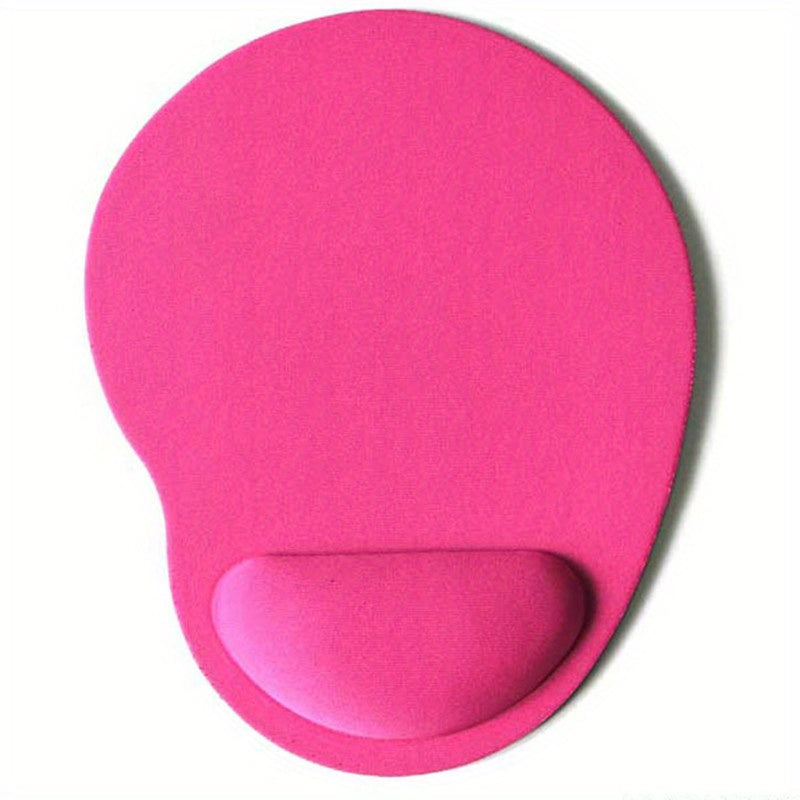 Ergonomic Oval Rubber Wrist Rest Mouse Pad for Wrist Support