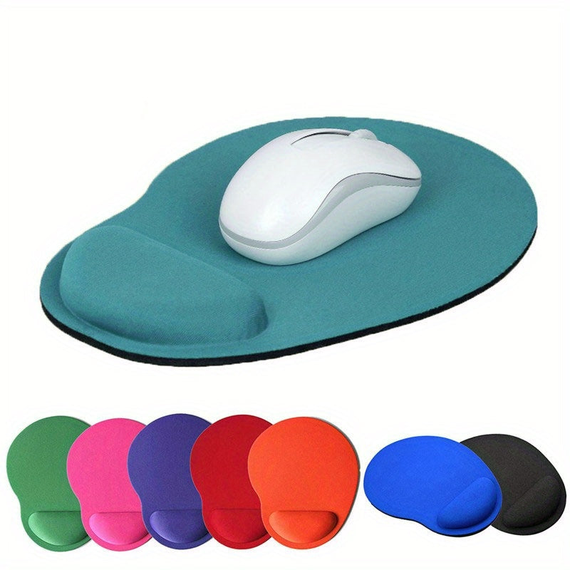 Ergonomic Oval Rubber Wrist Rest Mouse Pad for Wrist Support