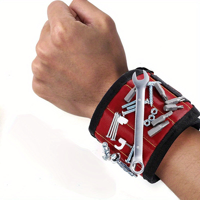 Magnetic Wristband Adjustable Heavy-Duty Fabric Handyman Tool Organizer