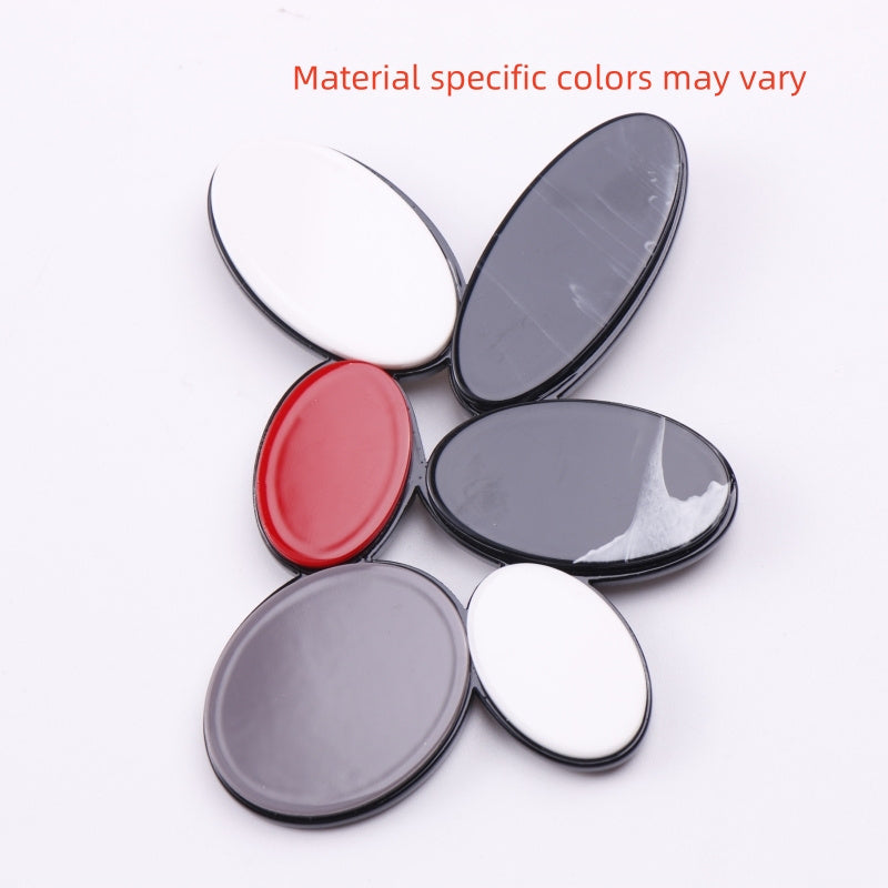 Elegant Acrylic Flower Brooch Pin Oval Non-Slip Fashion Accessory for Women