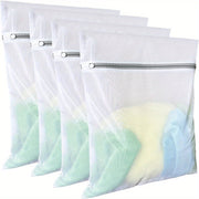 4-Piece Mesh Laundry Bag Set for Delicate Clothing Storage and Washing