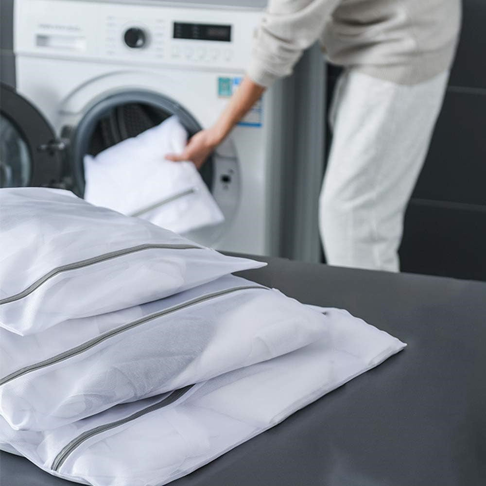 4-Piece Mesh Laundry Bag Set for Delicate Clothing Storage and Washing