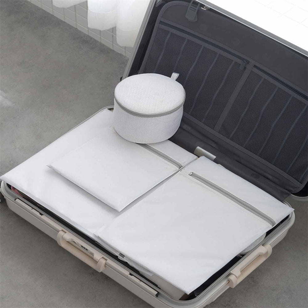 4-Piece Mesh Laundry Bag Set for Delicate Clothing Storage and Washing