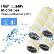 Set of 4 Floor Sweeper Roller Brush Accessories for Electric Floor Cleaners