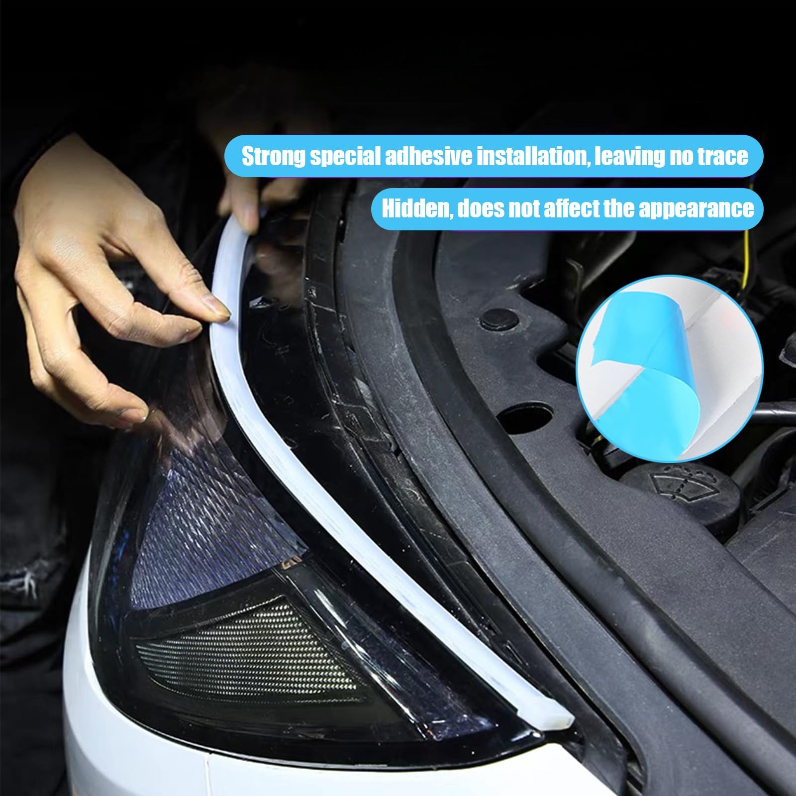 2pcs Flexible Dual Color Car LED Strips Daytime Light Signal Auto Accessories