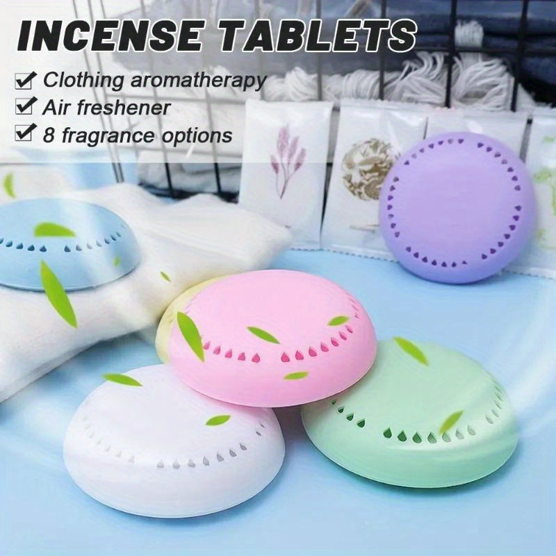 Solid Air Fresheners Deodorizers Compressed Incense Tablets for Bathrooms and Cars
