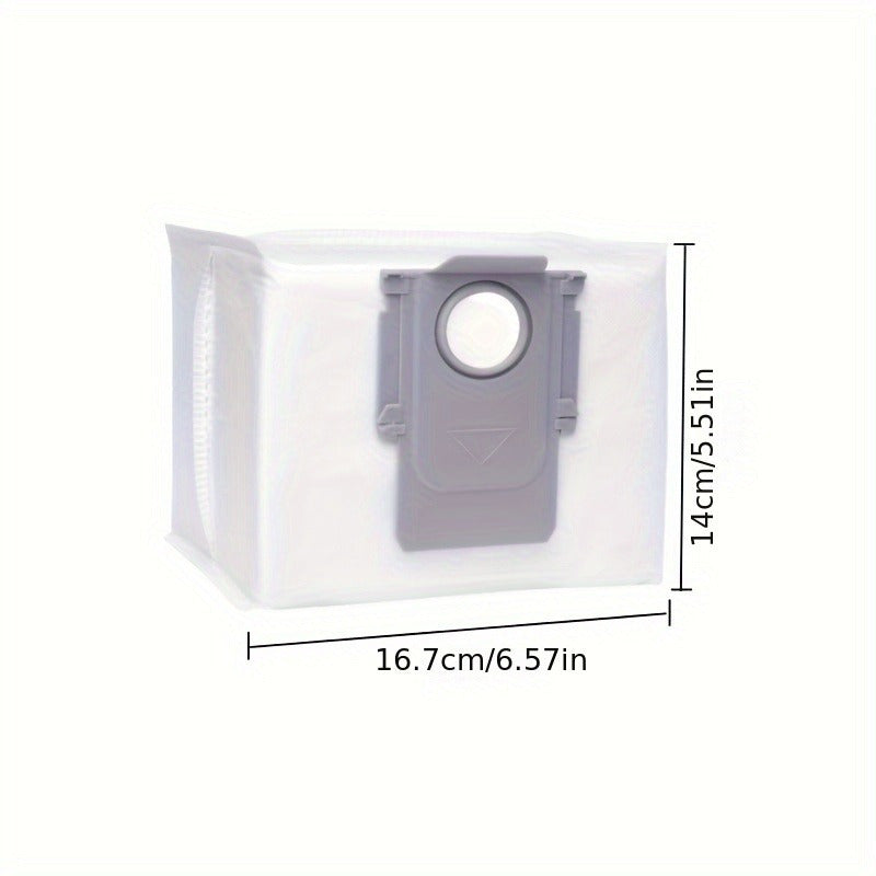 Mustahkam Plastik/Ta'kib Material 8 dona Katta Hajmli Bir Martalik Bo'shliq Chang Sumkalari Roborock Q5, Q7, S7 Max va Boshqalar uchun - Ultra, S8+ va S8 Pro modellari bilan mos keladi