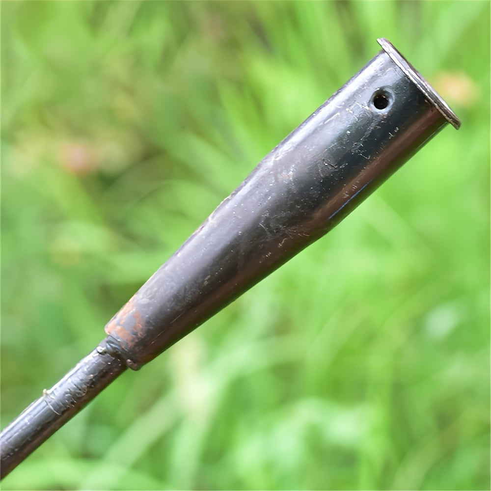 Metal Garden Hoe with V-Shape Blade for Weeding Soil Loosening and Cultivating