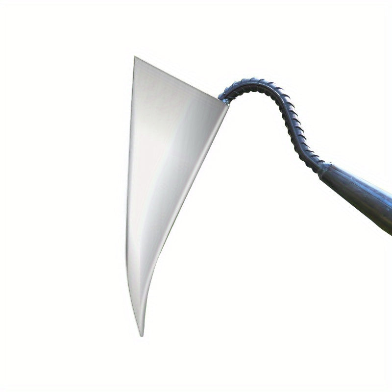 Metal Garden Hoe with V-Shape Blade for Weeding Soil Loosening and Cultivating