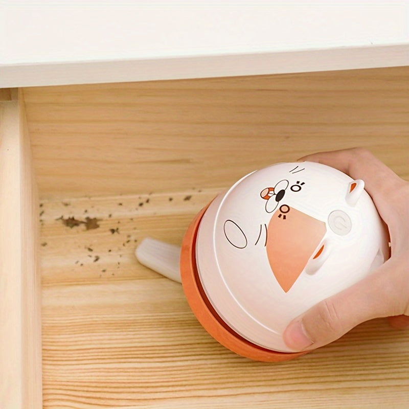 Mini Handheld Vacuum Cleaner for Desk and Keyboard Cleaning with Dust Brush