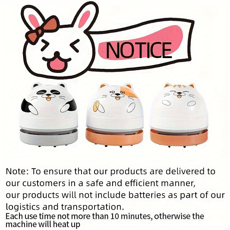 Mini Handheld Vacuum Cleaner for Desk and Keyboard Cleaning with Dust Brush