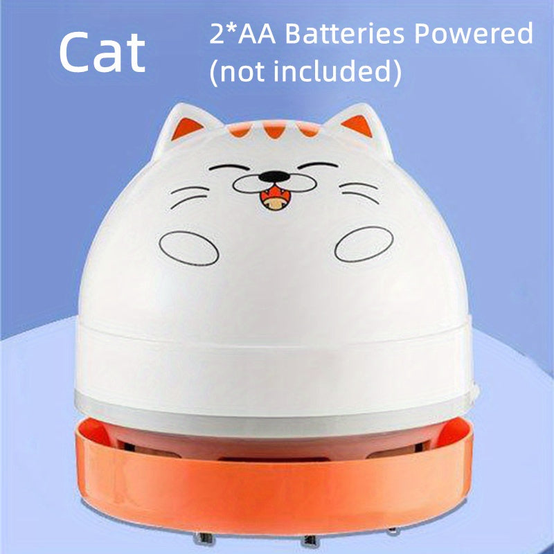 Mini Handheld Vacuum Cleaner for Desk and Keyboard Cleaning with Dust Brush