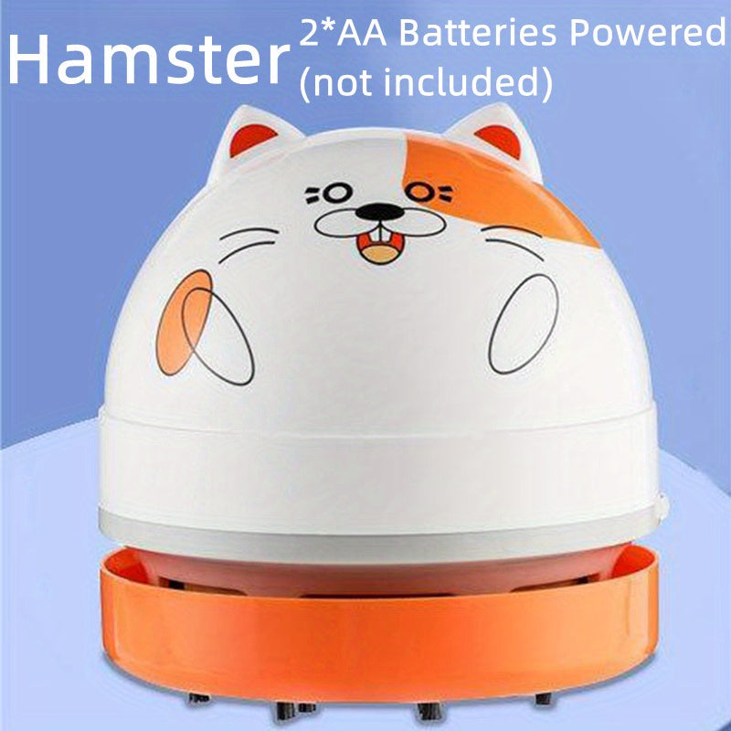 Mini Handheld Vacuum Cleaner for Desk and Keyboard Cleaning with Dust Brush