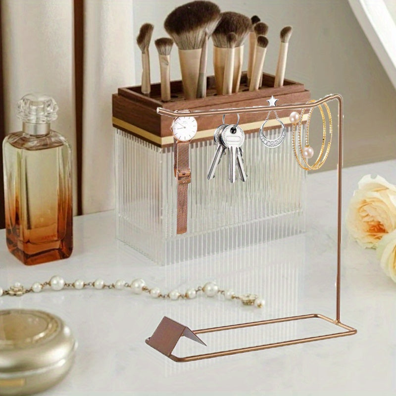 Многофункциональная подставка для украшений для хранения ожерелий, серег, браслетов и резинок для волос, металлическая стойка для домашнего хранения