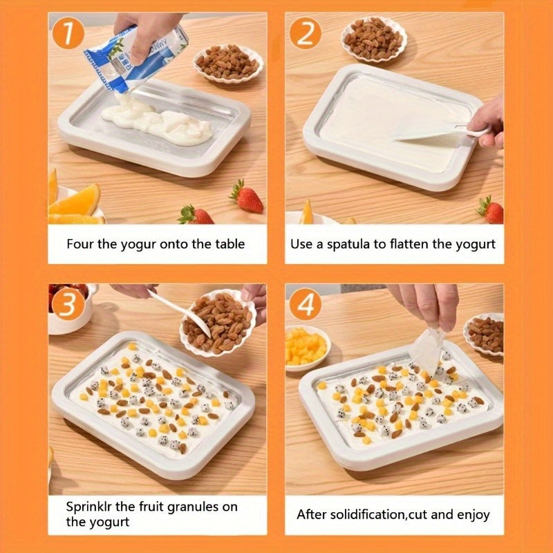 Máquina de helados de acero inoxidable para yogur y helado de leche caseros