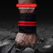 Muñequeras unisex de poliéster con acolchado para levantamiento de pesas y entrenamiento en el gimnasio