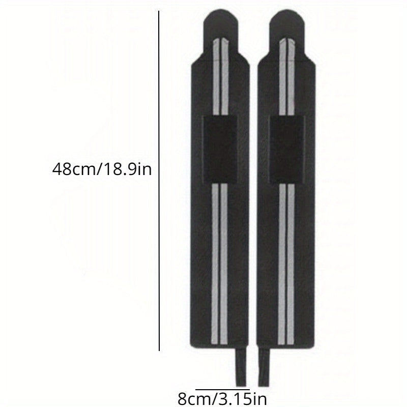 Muñequeras unisex de poliéster con acolchado para levantamiento de pesas y entrenamiento en el gimnasio