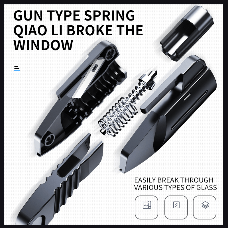 Miniature Car Emergency Escape Hammer ABS Resin Window Breaker Safety Tool