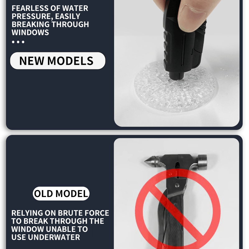 Miniature Car Emergency Escape Hammer ABS Resin Window Breaker Safety Tool