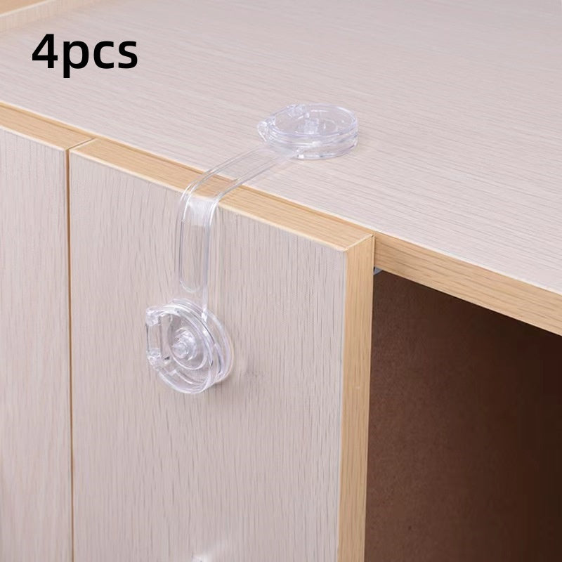 2 Pack Child Safety Locks for Cabinets Drawers and Toilets Lead-Free Plastic