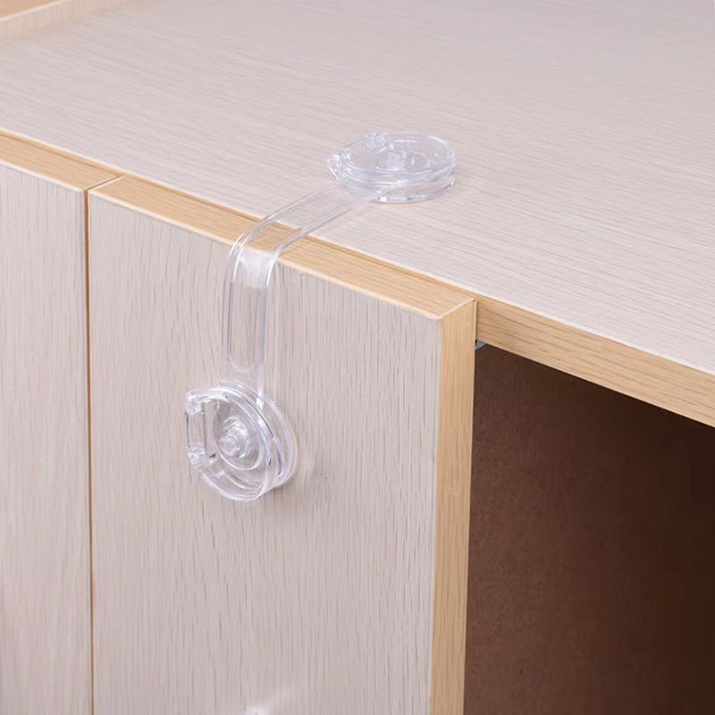 2 Pack Child Safety Locks for Cabinets Drawers and Toilets Lead-Free Plastic