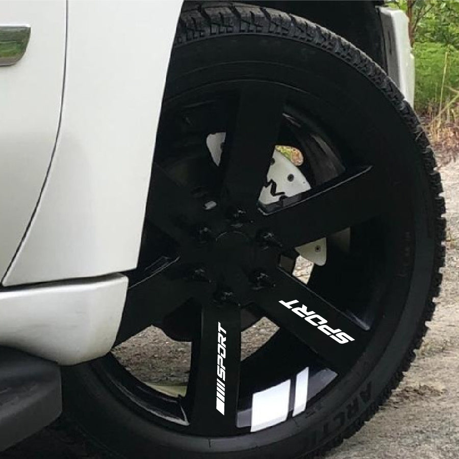 18 шт. отражающих виниловых наклеек на диски автомобиля, наклейки на ступицы для гонок