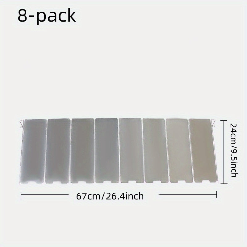 Camping pechka uchun shamol to'sig'i - Yengil alyuminiy qotishma, Tashqi ovqat tayyorlash uchun ideal, 2 xil modeldan tanlang