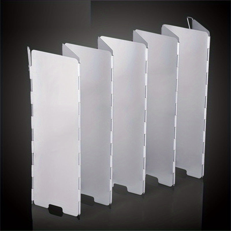 Camping pechka uchun shamol to'sig'i - Yengil alyuminiy qotishma, Tashqi ovqat tayyorlash uchun ideal, 2 xil modeldan tanlang