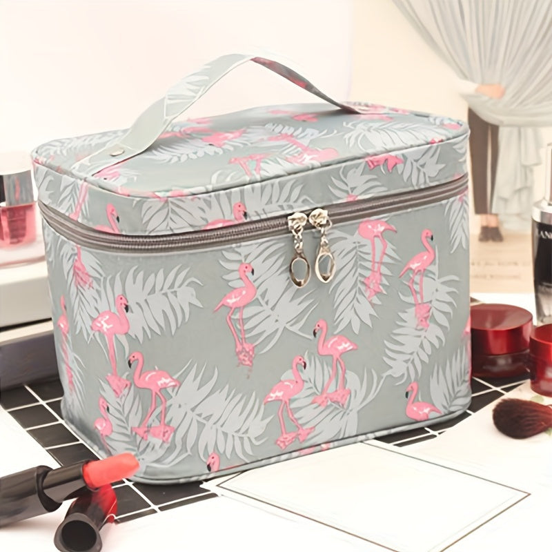 Travel Makeup Bag with Ample Storage and Zipper Closure for On-the-Go Organization