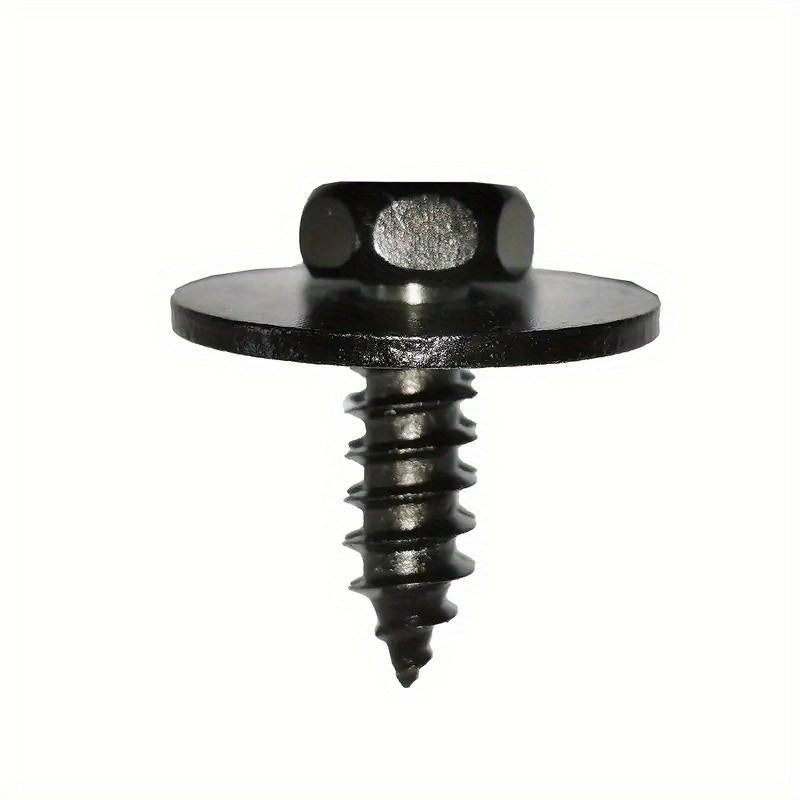 40-Pack Metal U-Nut Clip and Screw Set for Automotive Bumper Guard