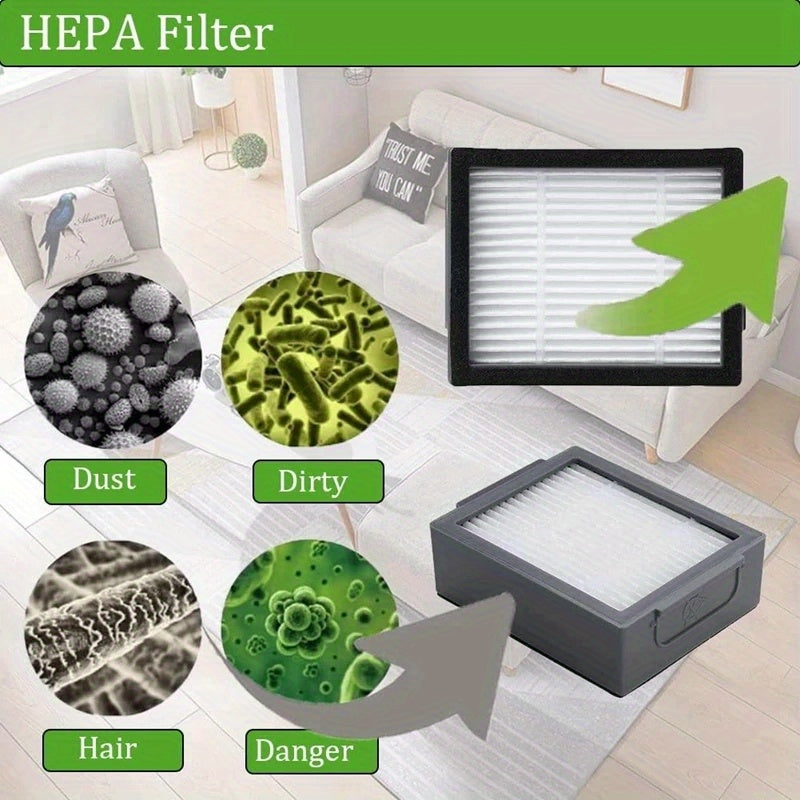 Replacement Vacuum Parts Set for I7 E5 E6 Includes Brushes Filters