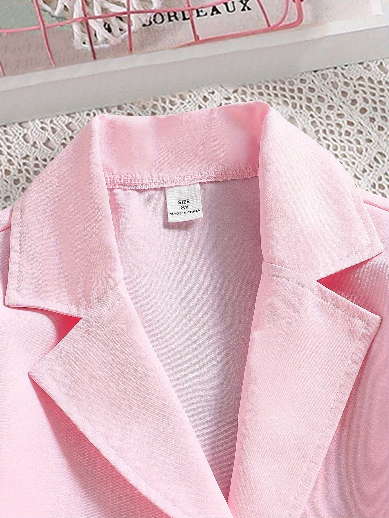 Girls' Floral Jumpsuit and Blazer Set for Spring and Fall Kids Clothing