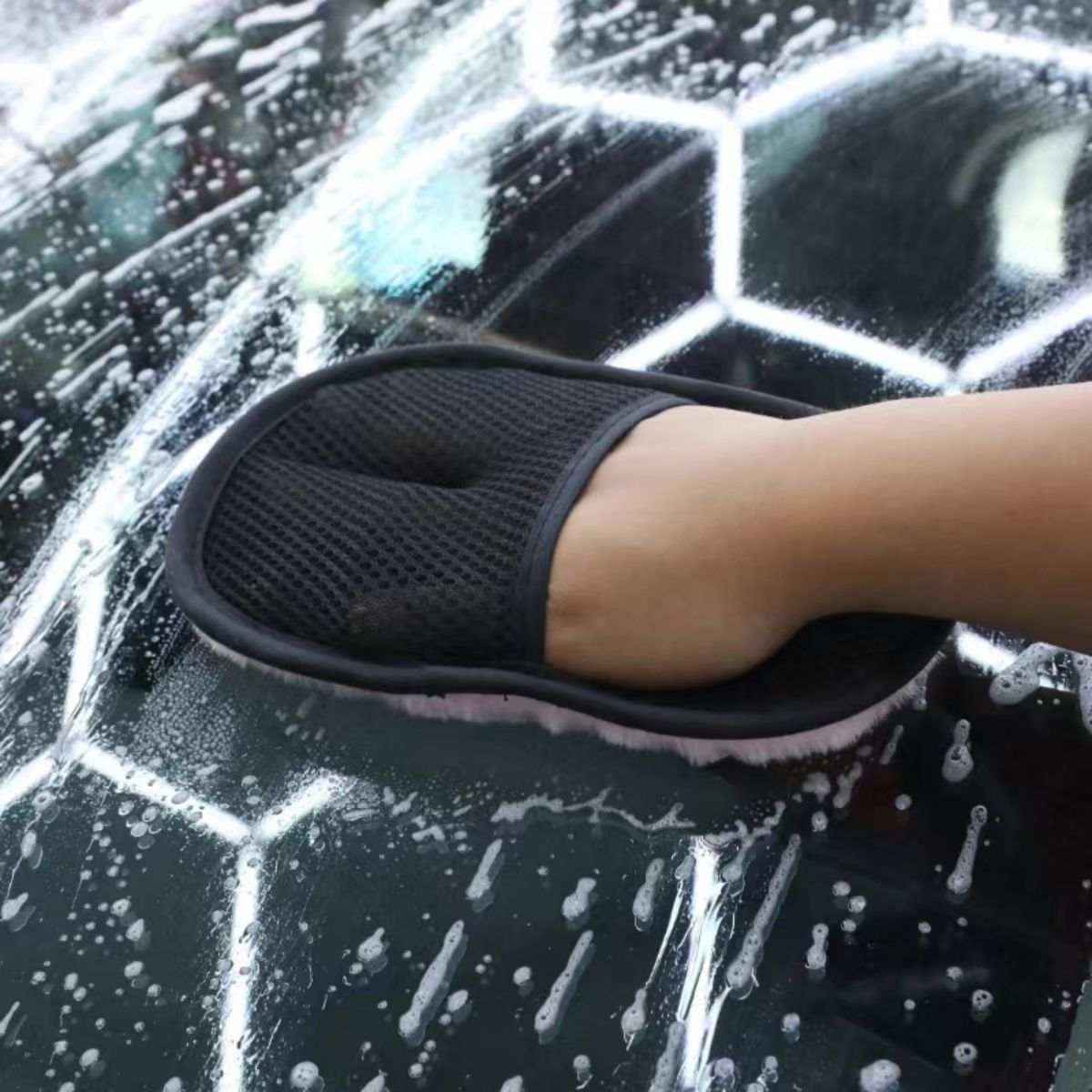 Microfiber Car Cleaning Gloves Soft Gloves for Car Washing 15x25cm