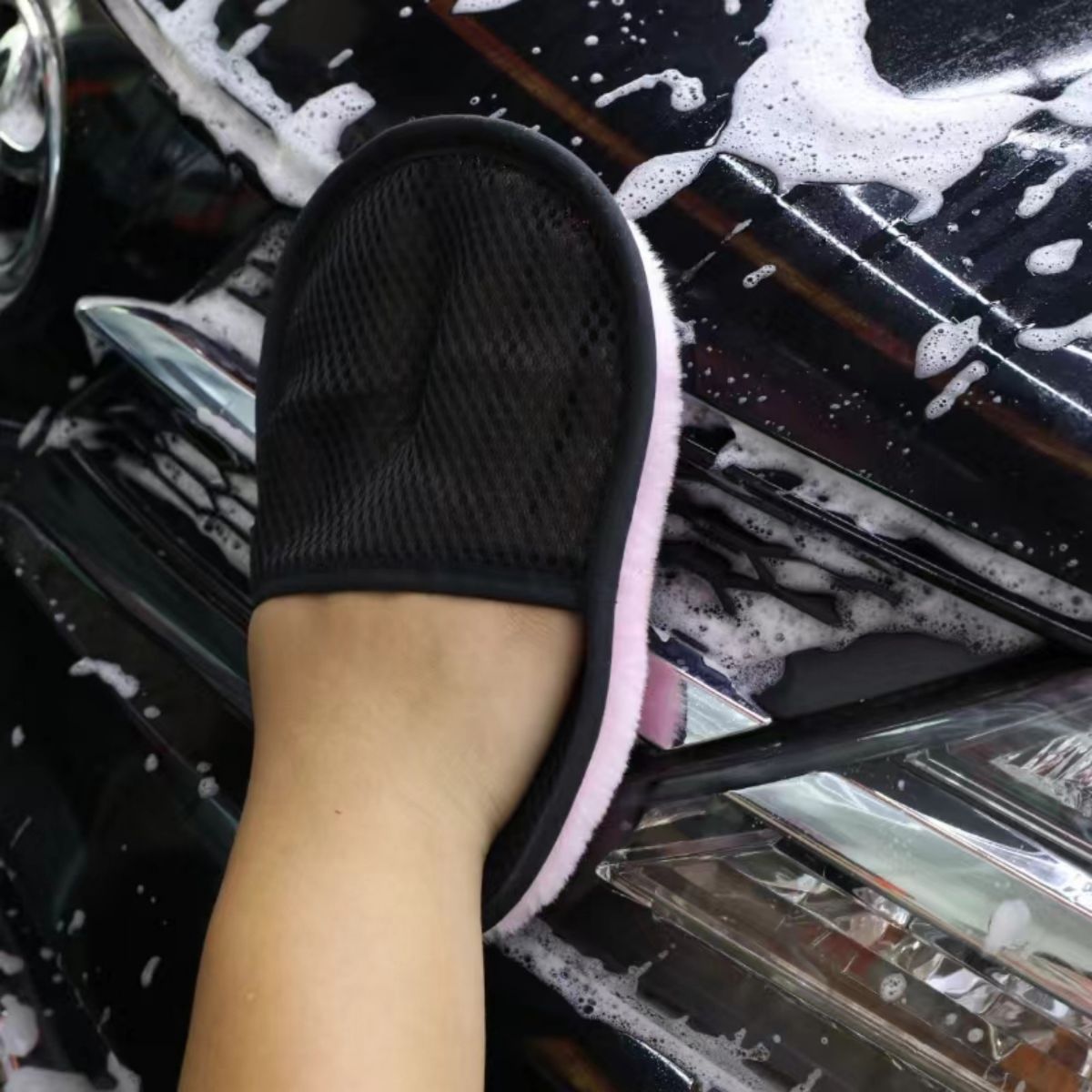 Microfiber Car Cleaning Gloves Soft Gloves for Car Washing 15x25cm