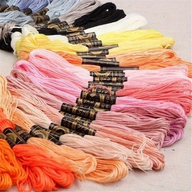 Cotton Embroidery Floss Multi-Color Thread for Cross Stitch Sewing Crafts Pack of 12 24 36 50 100