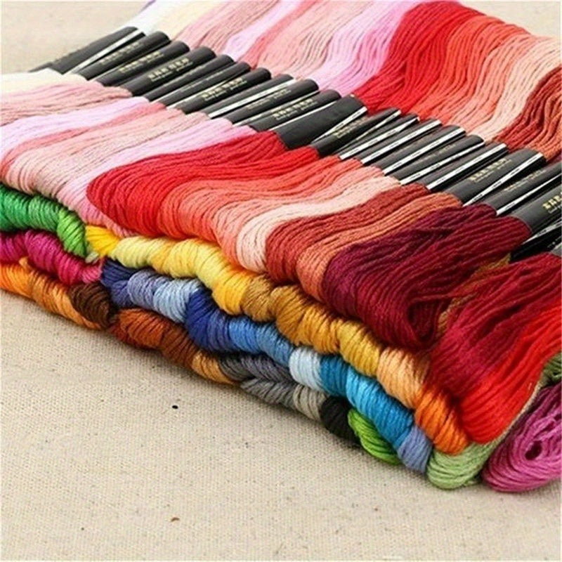 Cotton Embroidery Floss Multi-Color Thread for Cross Stitch Sewing Crafts Pack of 12 24 36 50 100