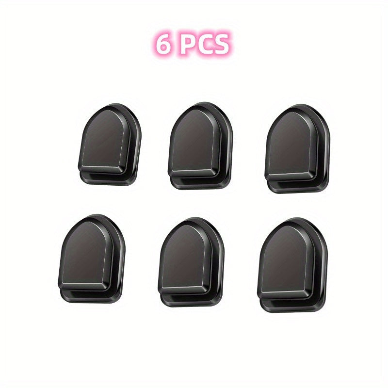 6-Pack ABS Car Hooks Multi-Purpose Vehicle Interior Storage Organization