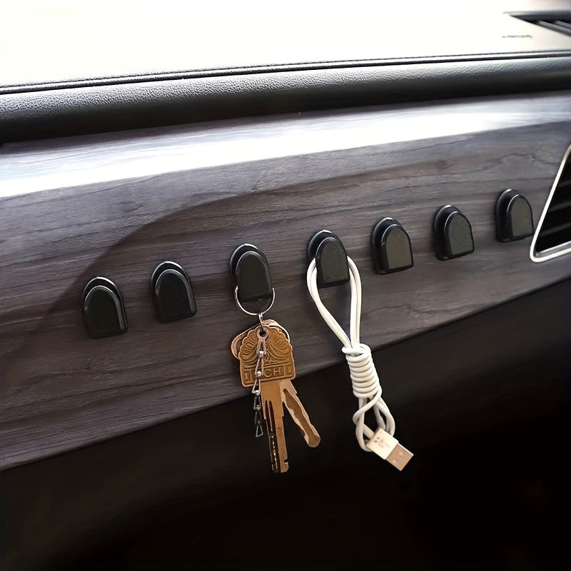 6-Pack ABS Car Hooks Multi-Purpose Vehicle Interior Storage Organization