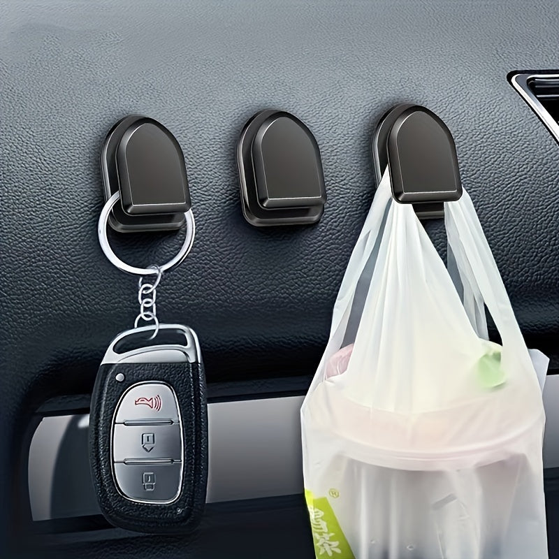 6-Pack ABS Car Hooks Multi-Purpose Vehicle Interior Storage Organization