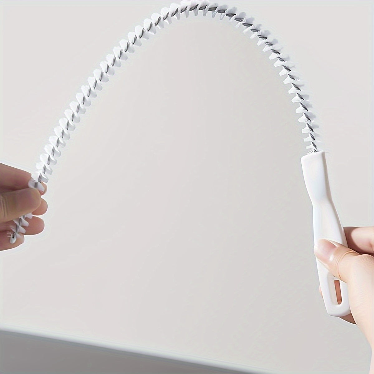 Flexible Sink Drain Cleaning Brush Circular Sewer Hair Clog Remover Rubber Tool