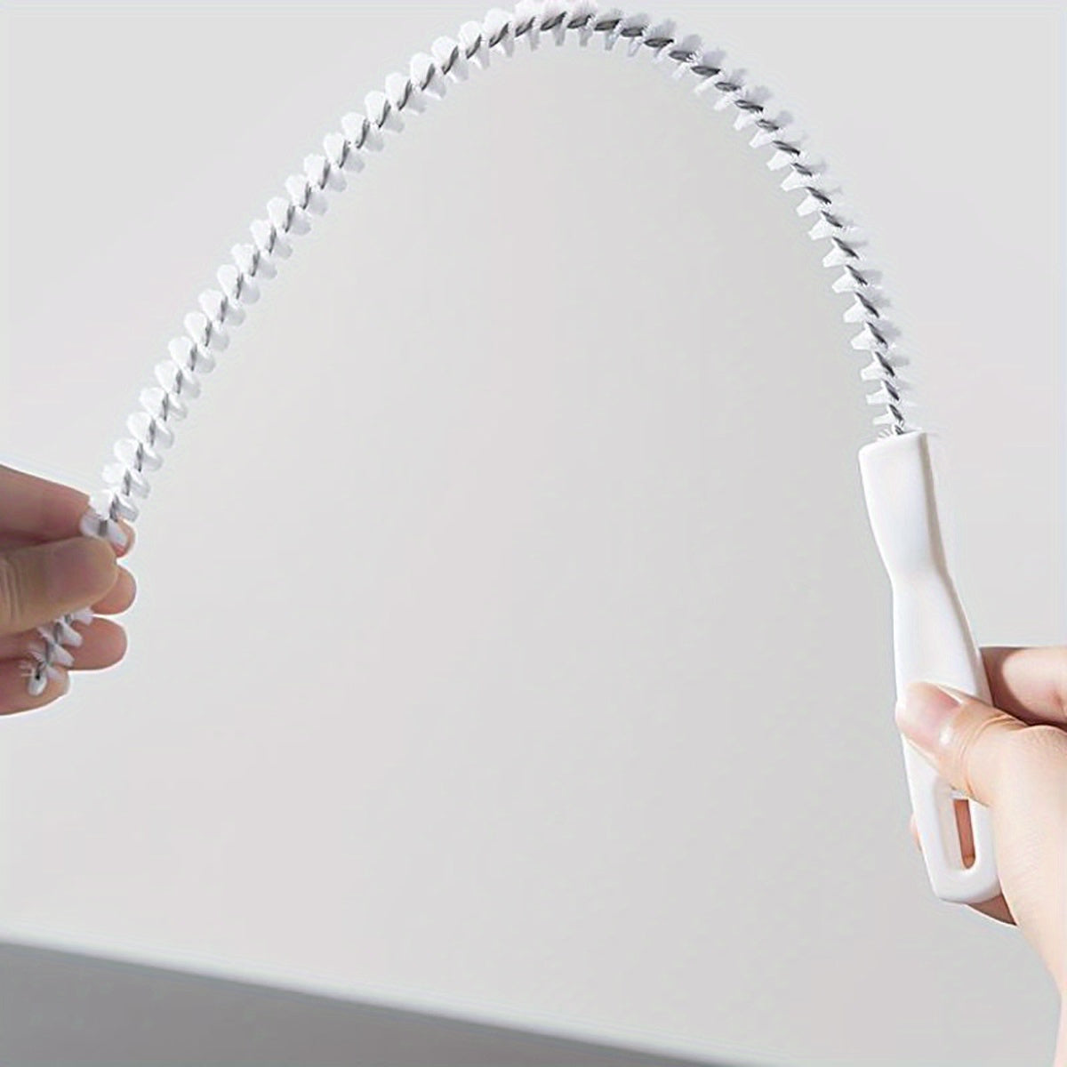 Flexible Sink Drain Cleaning Brush Circular Sewer Hair Clog Remover Rubber Tool