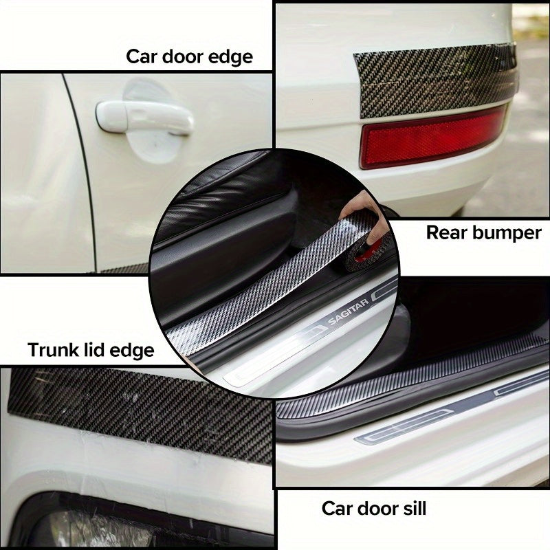 Car Door Edge Guard Carbon Fiber Bumper Protector Scratch Prevention